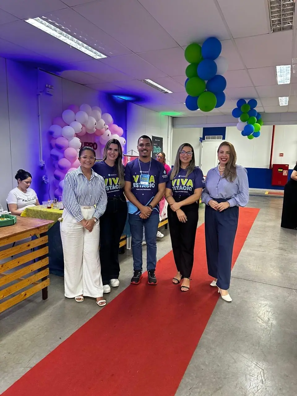 Cristiane Quirino-advogada e apresentadora do PodCastello-A Voz do Direito/ Adriana Borges-Diretora da Área Amazônica/ Thiago Cavalcante - Gerente Comercial/ Franquiléia Lima-Diretora de Unidade e Carla Castello Branco- Dra em Comunicação e CEO do Portal Castello